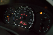Speedometer Display Of An Old Suzuki Swift Car
