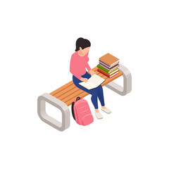 Sticker - Isometric Student Icon