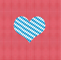 Canvas Print - Herz aus Rautenstaoff  zum Valentinstag