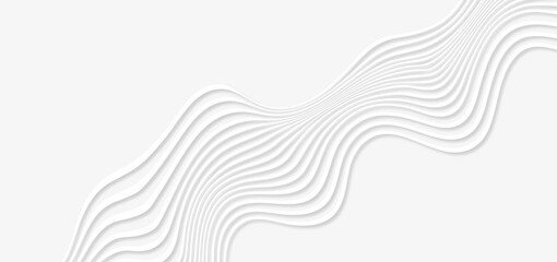 Poster - Abstract wave lines style. Modern surface texture that trendy isolated white background. Optical art wave lines. Vector