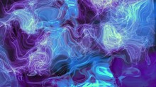 Amazing Abstract Aqua, Purple, White Smoke Holographic Background Liquid Animation, Holographic Liquid