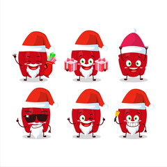 Canvas Print - Santa Claus emoticons with red pepper cartoon character