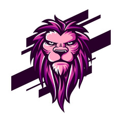 Sticker - lion vector illustration logo