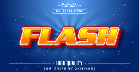 Poster - Editable text style effect - Flash text style theme.
