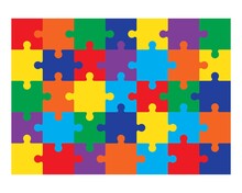 Colorful Puzzles Grid. Jigsaw Puzzle 35 Pieces