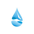 luxury and simple water drop vector logo