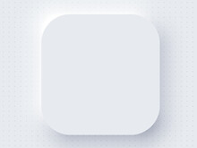 Application Realistic Apple Icon Blank Template Mockup White