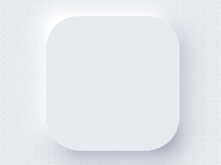 application realistic apple icon blank template mockup white