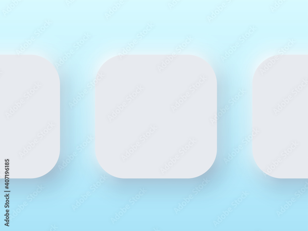 Application Realistic Apple Icon Blank Template on Blue Background ...