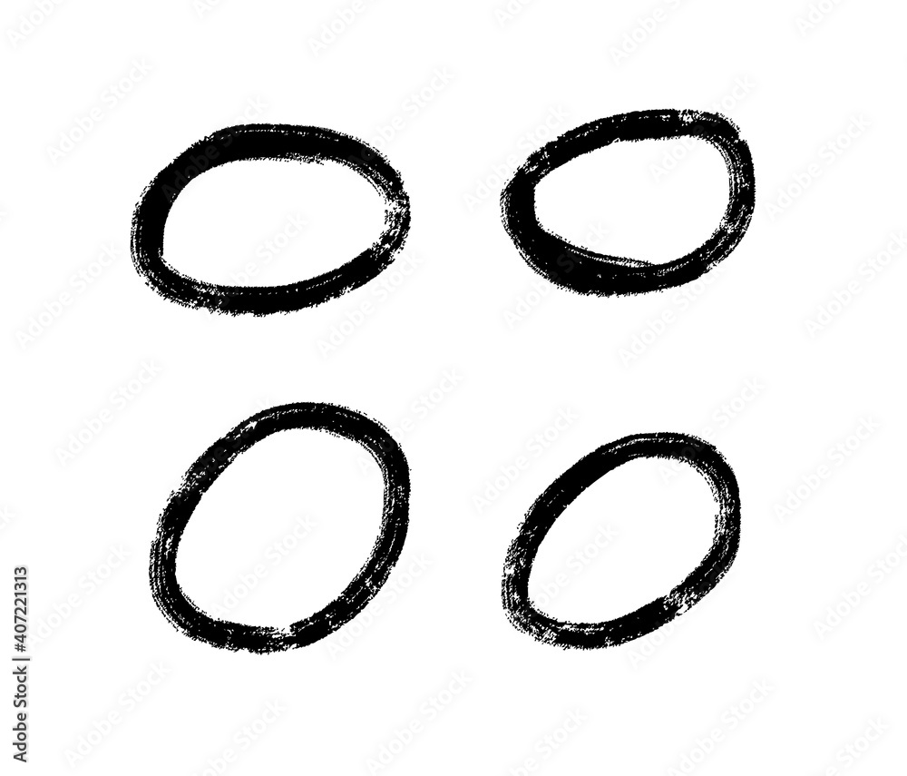 Hand drawn circle line sketch. Vector set circular scribble dood Stock ...