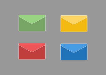 mail Icon in multiple colors