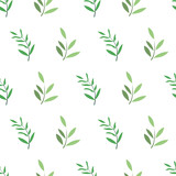 Fototapeta Mapy - Vector tropical leaves seamless repeat pattern design background. Perfect for modern wallpaper, fabric, home decor, and wrapping projects.