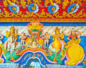 Poster - Interior details of Bogoda Temple, Sri Lanka