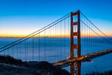 Fototapeta Most - Daybreak over San Francisco from Battery Spencer
