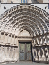 The Doors Of The Cathedral Of Girona. 