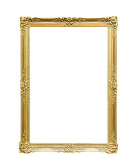 Wall Mural - Rectangle decorative golden picture frame