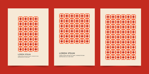 Wall Mural - Brochure template, Company identity design, Business presentation vector A4. Corporate report cover abstract geometric illustration design layout bundle. Abstract art