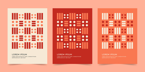 Wall Mural - Brochure template, Company identity design, Business presentation vector A4. Corporate report cover abstract geometric illustration design layout bundle. Abstract art