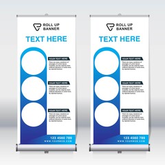 roll up banner for your company or business, vector file, high quality, clean, creative, easy to edi