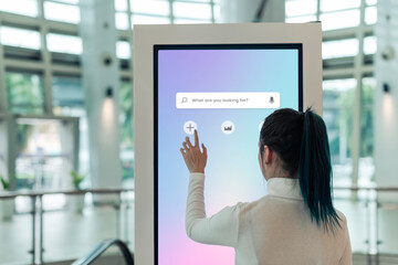 Wall Mural - Information screen  at a shopping mall