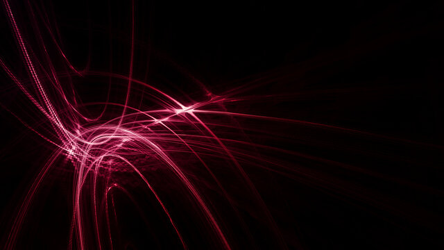 Abstract red and black background. Detailed generative fractal graphics. Technology and science concept.