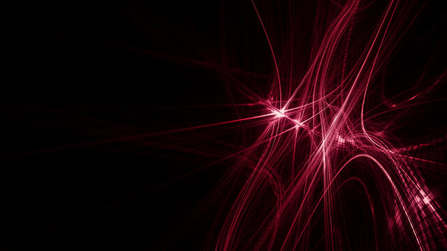 Abstract red and black background. Detailed generative fractal graphics. Technology and science concept.