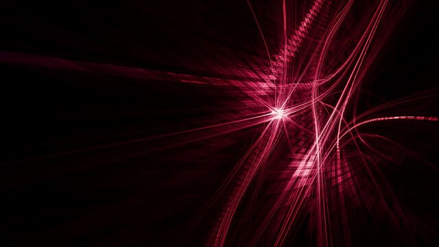 Abstract red and black background. Detailed generative fractal graphics. Technology and science concept.