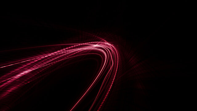 Abstract red and black background. Detailed generative fractal graphics. Technology and science concept.