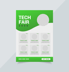 Wall Mural - product promotion poster flyer template, product sale flyer poster leaflet, editable flyer template