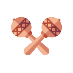 Poster - maracas instrument icon vector design