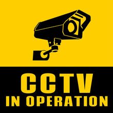 Security Camera Sign, Cctv Stickers, Video Surveillance