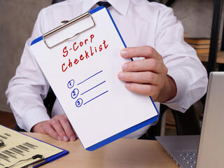  S-Corp Checklist phrase on the page.