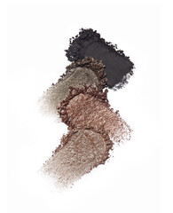 Wall Mural - Crushed eyeshadow isolated on white	
