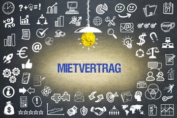 Poster - Mietvertrag 