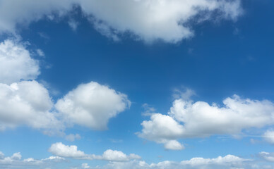Wall Mural - Outdoor high definition blue sky and white clouds background material