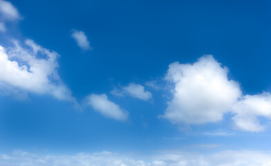 Wall Mural - Outdoor high definition blue sky and white clouds background material