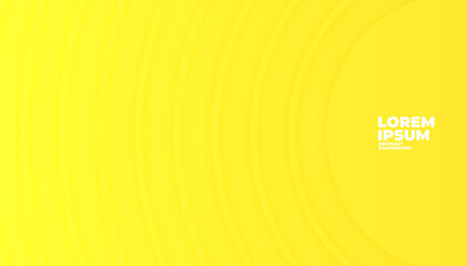 Poster - Abstract circle overlap yellow background with space for text and message.