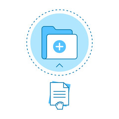 Poster - drag and drop files to upload concept illustration flat design vector eps10. folder empty state icon ui