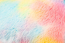 image of rainbow plush background 