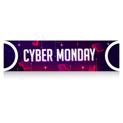 Poster - Cyber monday purple banner