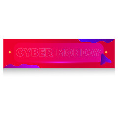 Poster - Cyber monday banner pink