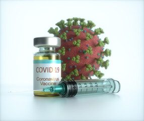 Canvas Print - SARS-CoV-2 Vaccine Covid-19 Coronavirus