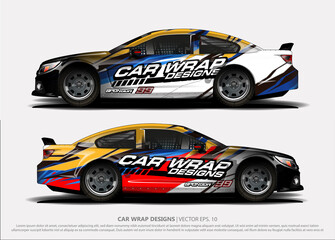 abstract background vector for racing car wrap design and vehicle livery 