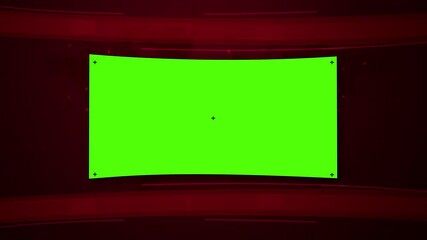 Poster - Mainstream Media 4K Background with Green Screen Large LED. Social Media abstract breaking news backdrop Footage in high quality