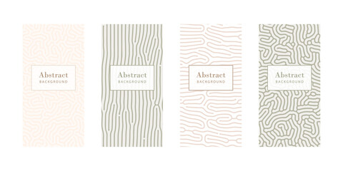 Poster - Abstract pastel patterns for social media story