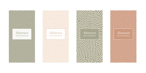 Poster - Abstract pastel patterns for social media story