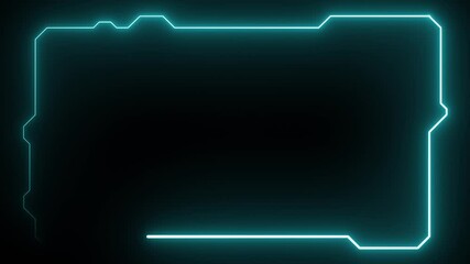 futuristic sci-fi interface neon background