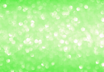 green bokeh background