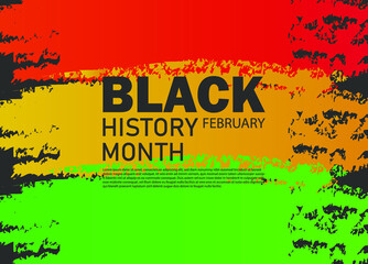 Wall Mural - African American History or Black History Month. Celebrated annually in February in the USA and Canada