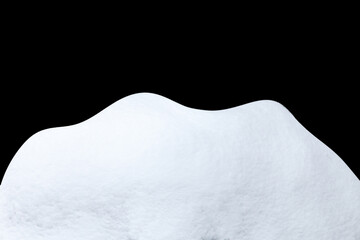 Poster - snowdrift isolated on white background. element for design